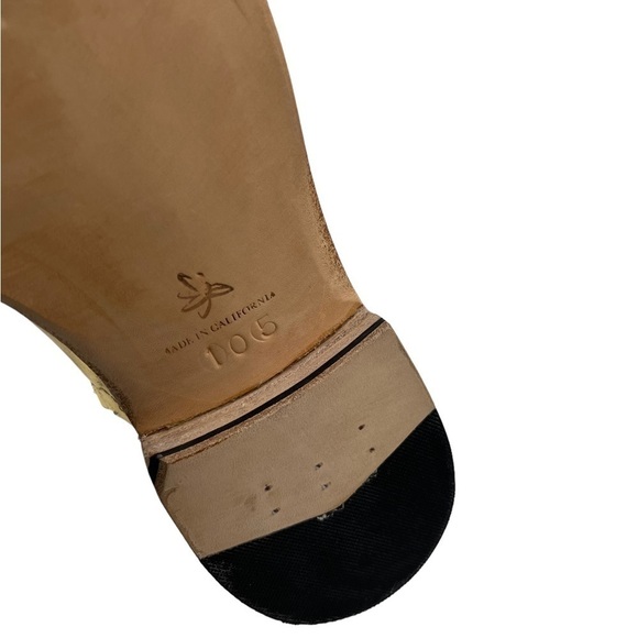 NWOT George Esquivel Boswell Chelsea Boot Zip-Up Gold Leather 10.5 - Picture 13 of 13